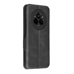 Husa pentru Realme 14 Pro, SKYDDAR INNOVATION, Pocket Safe, tip carte din Piele Ecologica, Suport Carduri, Inchidere Magnetica, set cu sticker, Negru - Img 5