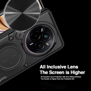 Husa pentru Realme 14 Pro, SKYDDAR INNOVATION, SafeCover cu Inel Magnetic, Protectie Camera, set cu sticker, Negru - Img 6