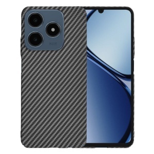 Husa pentru Realme C63 / C61, SKYDDAR INNOVATION, textura carbon, Carbonite FiberShell, set cu sticker, Negru,