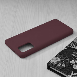Husa pentru Samsung Galaxy A03S din Silicon Catifelat, Protectie Premium, Antisoc, set cu sticker, soft edge, Mov - Img 5