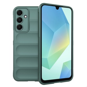 Husa pentru Samsung Galaxy A16 5G din Silicon Mat, set cu sticker, Magic Shield, Verde