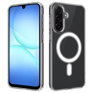 Husa pentru Samsung Galaxy A17 5G, SKYDDAR INNOVATION, MagSafe Pro din silicon, set cu sticker, Transparenta