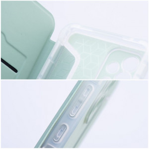 Husa pentru Samsung Galaxy A23 5G tip carte prindere magnetica, suport card, Skyddar Piano - Verde deschis - Img 3