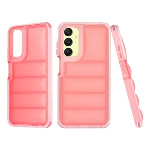 Husa pentru Samsung Galaxy A25 5G, anti soc, margini ridicate, design modern, set cu sticker, wave shield, Rosu