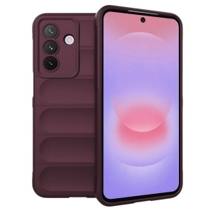 Husa pentru Samsung Galaxy A27 5G din Silicon Mat, Antisoc, set cu sticker, Magic Shield, Bordo