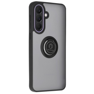 Husa pentru Samsung Galaxy A37 5G, SKYDDAR INNOVATION, Glinth cu Inel Rotativ 360° Magnetic, set cu sticker, Negru  - Img 7