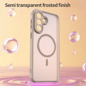 Husa pentru Samsung Galaxy A37 5G, SKYDDAR INNOVATION, HaloFrost MagSafe II, Antisoc, set cu sticker, Auriu - Img 3