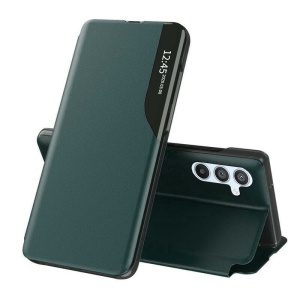 Husa pentru Samsung Galaxy A54, tip carte, set cu sticker, eFold, Verde
