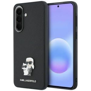 Husa pentru Samsung Galaxy A57 5G - Karl Lagerfeld Saffiano (KLHCSA57PSAKCMPK) - Karl&Choupette Metal Pin