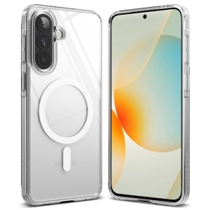 Husa pentru Samsung Galaxy A57 5G, Ringke, Fusion MagSafe, Antisoc, Compatibila Incarcare Wireless, Transparenta