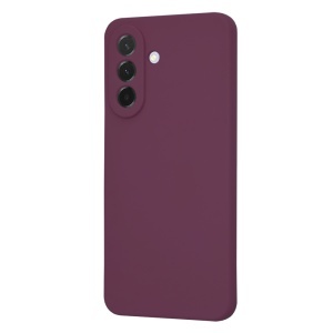 Husa pentru Samsung Galaxy A57 5G, SKYDDAR INNOVATION, din Silicon Catifelat, SoftElegance, set cu sticker, Bordo - Img 2