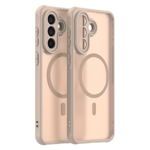Husa pentru Samsung Galaxy A57 5G, SKYDDAR INNOVATION, HaloFrost MagSafe II, Antisoc, set cu sticker, Auriu