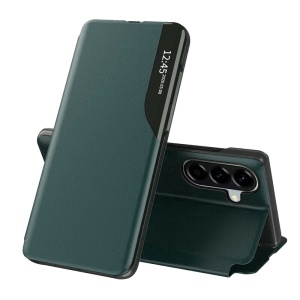 Husa pentru Samsung Galaxy A57 5G, tip carte, set cu sticker, eFold, Verde
