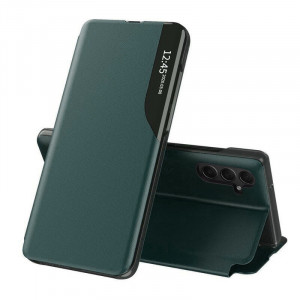 Husa pentru Samsung Galaxy S24 tip carte, Skyddar Eco View Leather - Verde - Img 1