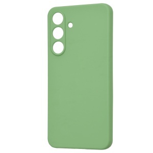 Husa pentru Samsung Galaxy S25 FE din Silicon Catifelat, SoftElegance, set cu sticker, Verde deschis - Img 4