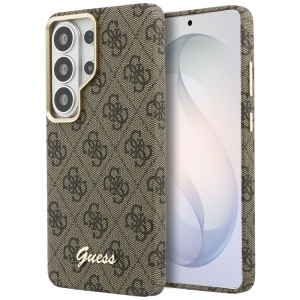 Husa pentru Samsung Galaxy S26, 4G Script MagSafe, Guess, Maro