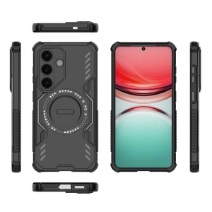 Husa pentru Samsung Galaxy S26 Edge, SKYDDAR INOVATION, ArmorMag, Magsafe, set cu sticker, Negru - Img 5