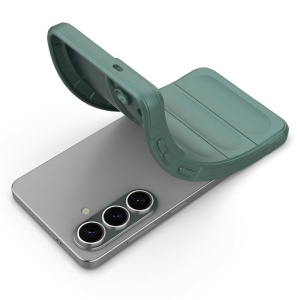Husa pentru Samsung Galaxy S26, SKYDDAR INNOVATION, Magic Shield, din Silicon Mat, set cu sticker, Verde - Img 4