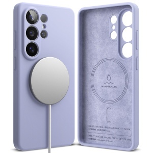 Husa pentru Samsung Galaxy S26 Ultra, Antisoc Silicon, Policarbonat, Ringke, Silicone MagSafe, Mov