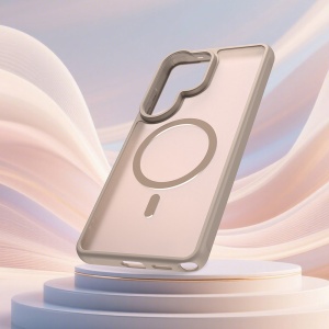 Husa pentru Samsung Galaxy S26 Ultra, SKYDDAR INNOVATION, HaloFrost MagSafe II, Antisoc, set cu sticker, Auriu - Img 4