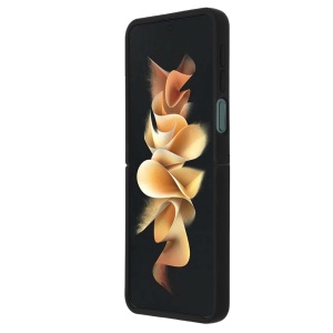 Husa pentru Samsung Galaxy Z Flip3 5G, SKYDDAR INNOVATION, Glinth cu Inel Rotativ 360° Magnetic, Negru, set cu sticker - Img 12