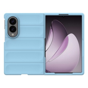 Husa pentru Samsung Galaxy Z Fold8 din Silicon Mat, Antisoc, set cu sticker, Magic Shield, Bleu - Img 3