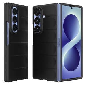 Husa pentru Samsung Galaxy Z Fold8 Ultra din Silicon Mat, Antisoc, set cu sticker, Magic Shield, Negru