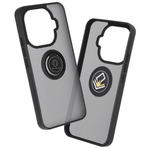 Husa pentru Xiaomi 15T Pro, SKYDDAR INNOVATION, Glinth cu Inel Rotativ 360° Magnetic, set cu sticker, Negru  - Img 8