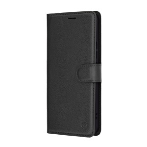 Husa pentru Xiaomi 15T Pro, SKYDDAR INNOVATION, Leather Folio tip Carte, cu Portofel Interior, Finisaje Premium, set cu sticker, Negru - Img 5