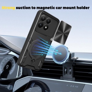 Husa pentru Xiaomi 15T, SKYDDAR INNOVATION, CamGuard Pro, Inel Magnetic, Protectie Camera, set cu sticker, Mov - Img 3