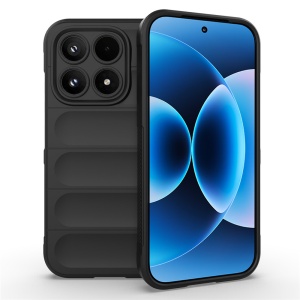 Husa pentru Xiaomi 17 din Silicon Mat, Antisoc, set cu sticker, Magic Shield, Negru