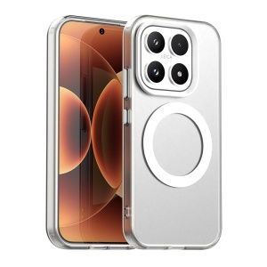Husa pentru Xiaomi 17, MagSafe, Antisoc, Margini ridicate, Mat, set cu sticker, CandyCase, Alb