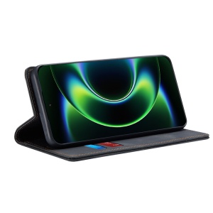 Husa pentru Xiaomi 17 Ultra, SKYDDAR INNOVATION, Confy Cover tip Carte din piele Eco Premium, cu Portofel Interior, set cu sticker, Negru - Img 2