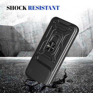 Husa pentru Xiaomi Poco F8 Ultra, SKYDDAR INNOVATION, CamShield, Inel magnetic, set cu sticker, Negru - Img 6