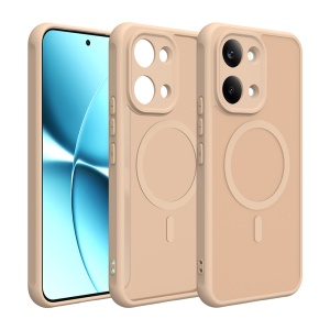 Husa pentru Xiaomi Poco X8 Pro Max Finisaje Premium, Antisoc, Magsafe, set cu sticker, HaloFrost MagSafe II, Auriu