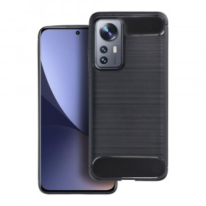 Husa pentru Xiaomi Redmi 13C Carbon Silicon Skyddar, Anti-Amprente - Negru - Img 2
