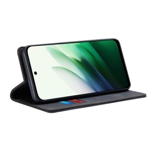 Husa pentru Xiaomi Redmi 15 5G / Redmi 15 4G, SKYDDAR INNOVATION, Confy Cover tip Carte din piele Eco Premium, cu Portofel Interior, set cu sticker, Negru - Img 2
