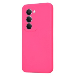 Husa pentru Xiaomi Redmi 15 5G / Redmi 15 4G, SKYDDAR INNOVATION, din Silicon Catifelat, SoftElegance, set cu sticker, Fucsia - Img 3