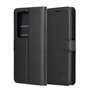 Husa pentru Xiaomi Redmi 15 5G / Redmi 15 4G, SKYDDAR INNOVATION, Leather Folio tip Carte, cu Portofel Interior, Finisaje Premium, set cu sticker, Negru - Img 7