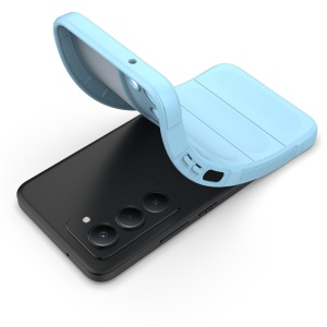 Husa pentru Xiaomi Redmi 15 5G / Redmi 15 4G, SKYDDAR INNOVATION, Magic Shield, din Silicon Mat, set cu sticker, Bleu - Img 4