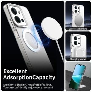 Husa pentru Xiaomi Redmi 15C 5G, MagSafe, Antisoc, set cu sticker, CandyCase, Alb - Img 3