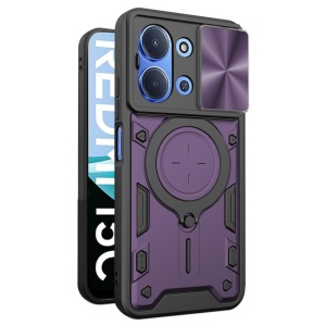 Husa pentru Xiaomi Redmi 15C 5G, SKYDDAR INNOVATION, CamGuard Pro, Inel Magnetic, Protectie Camera, set cu sticker, Mov