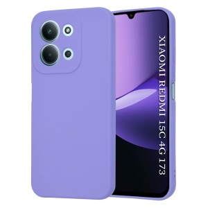 Husa pentru Xiaomi Redmi 15C 5G, SKYDDAR INNOVATION, din Silicon Catifelat, SoftElegance, set cu sticker, Violet
