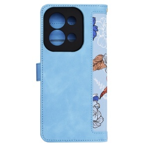 Husa pentru Xiaomi Redmi 15C 5G, SKYDDAR INNOVATION, Flipcraft din Piele Ecologică, Stand Integrat, Buzunare pentru Carduri, set cu sticker, Bleu - Img 5