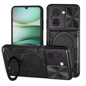 Husa pentru Xiaomi Redmi A5 4G (Standard), SKYDDAR INNOVATION, CamGuard Pro, Inel Magnetic, Protectie Camera, set cu sticker, Negru