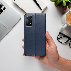 Husa pentru Xiaomi Redmi Note 12S tip carte, Skyddar Smart Magnet - Albastru - Img 3