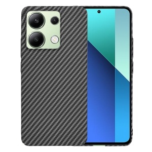 Husa pentru Xiaomi Redmi Note 13 4G, SKYDDAR INNOVATION, textura carbon, Carbonite FiberShell, set cu sticker, Negru,