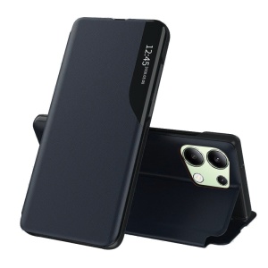 Husa pentru Xiaomi Redmi Note 13 4G, tip carte, set cu sticker, eFold, Albastru