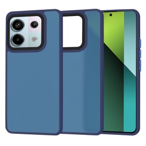 Husa pentru Xiaomi Redmi Note 13 Pro 5G / Poco X6, ce Absoarbe Cele mai Aspre Socuri, Skyddar Frosted - Bleumarin - Img 1