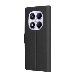 Husa pentru Xiaomi Redmi Note 14 Pro 4G / Poco F7, SKYDDAR INNOVATION, Leather Wallet, tip Carte cu Portofel Interior, Finisaje Premium, set cu sticker, Negru - Img 8